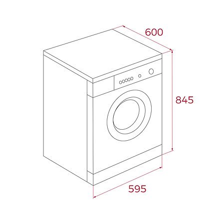 Сушильная машина Teka SHK 70820 WH, 8 кг, SoftCare, Класс B